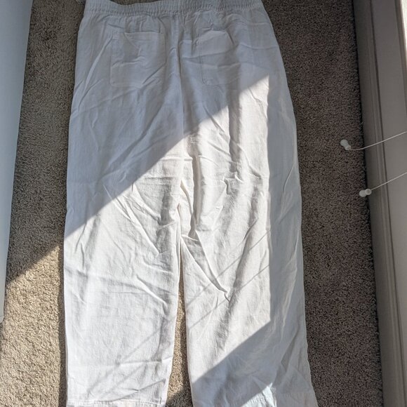 NWT - Old Navy High-Waisted Linen-Blend Wide-Leg Pants - Picture 5 of 6
